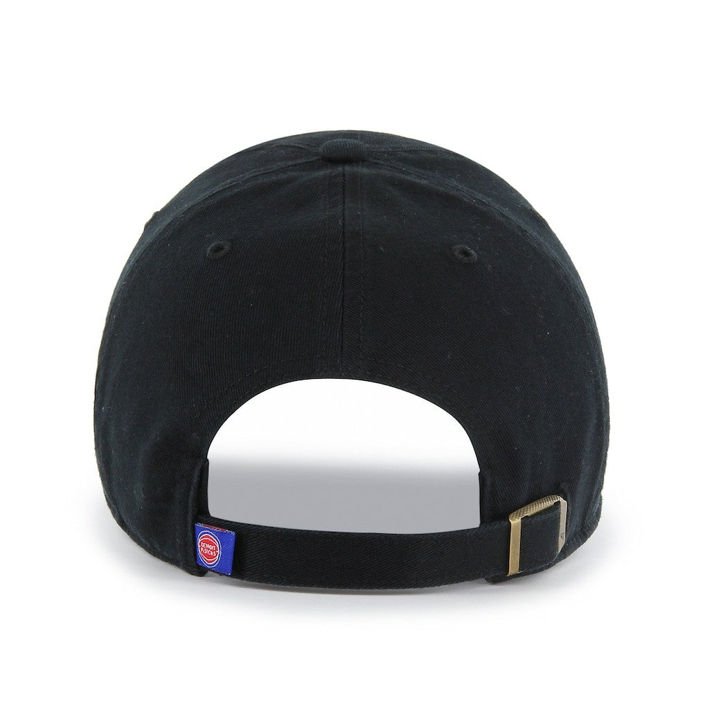 47 brand - Detroit Pistons '47 Core Logo Clean Up Adjustable Hat - Black