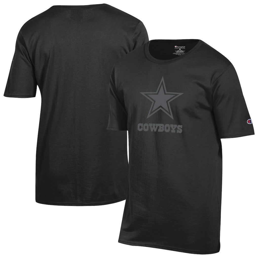 Dallas Cowboys Champion Tonal Logo T-Shirt Black - NFL