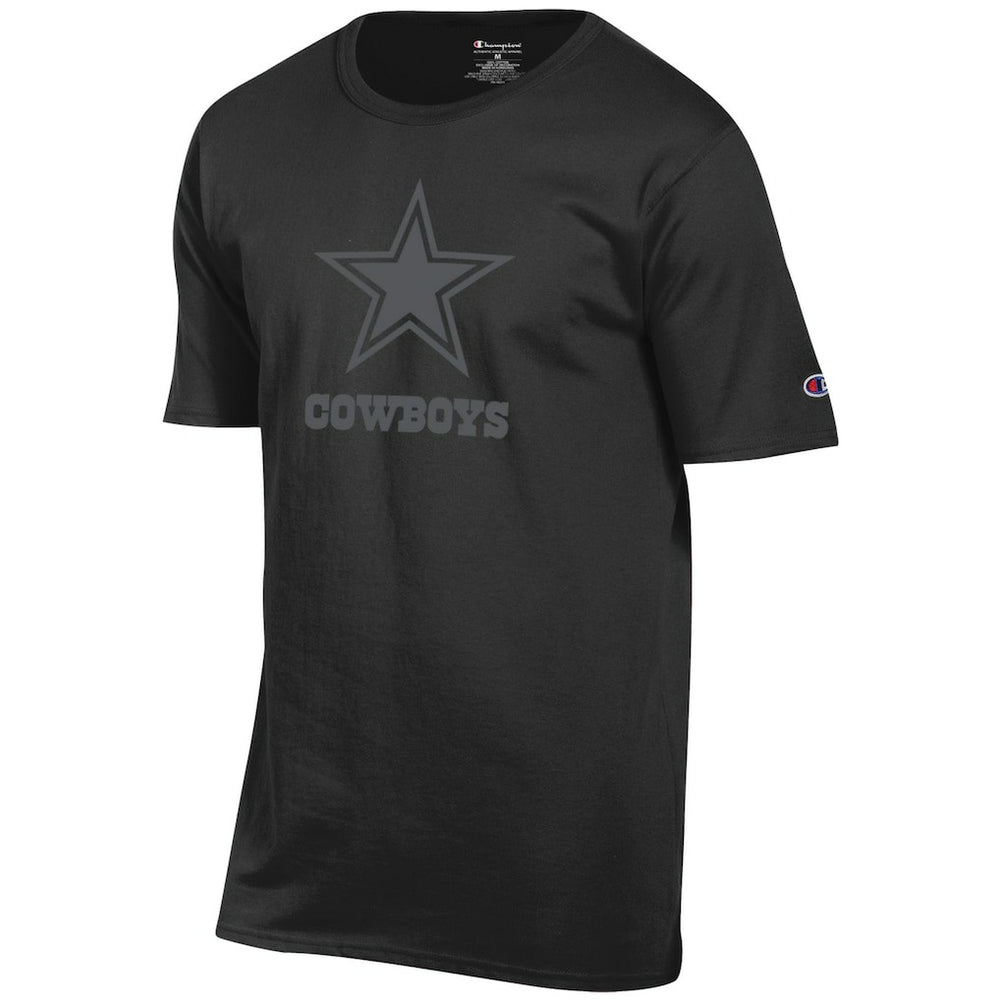 Dallas Cowboys Champion Tonal Logo T-Shirt Black - NFL