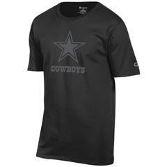 Dallas Cowboys Champion Tonal Logo T-Shirt Black - NFL