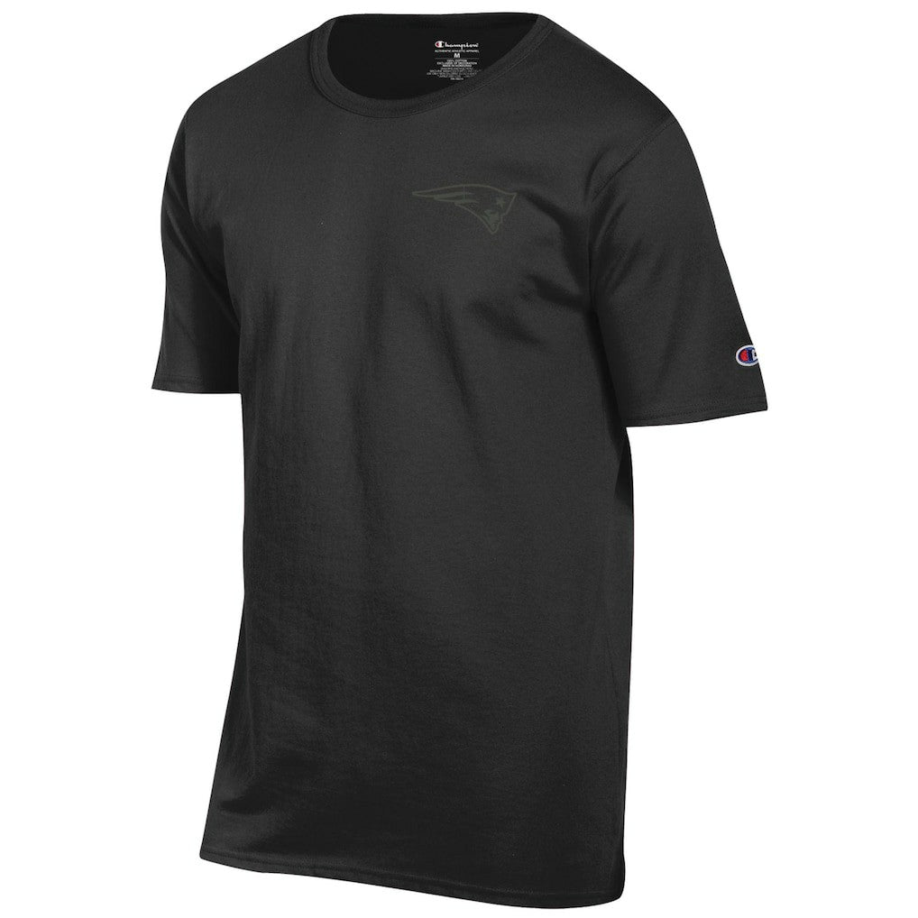New England Patriots Champion Tonal Logo T-Shirt Black - NFL