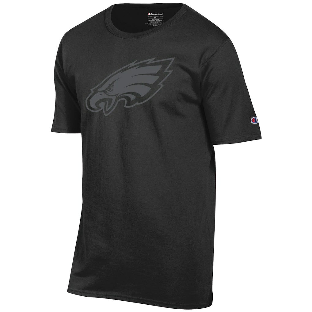 Philadelphia Eagles Champion Tonal Logo T-Shirt Black - NFL