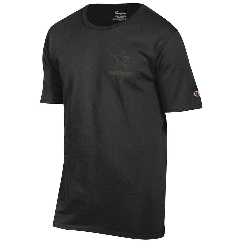 Dallas Cowboys Champion Tonal Logo T-Shirt Black - NFL