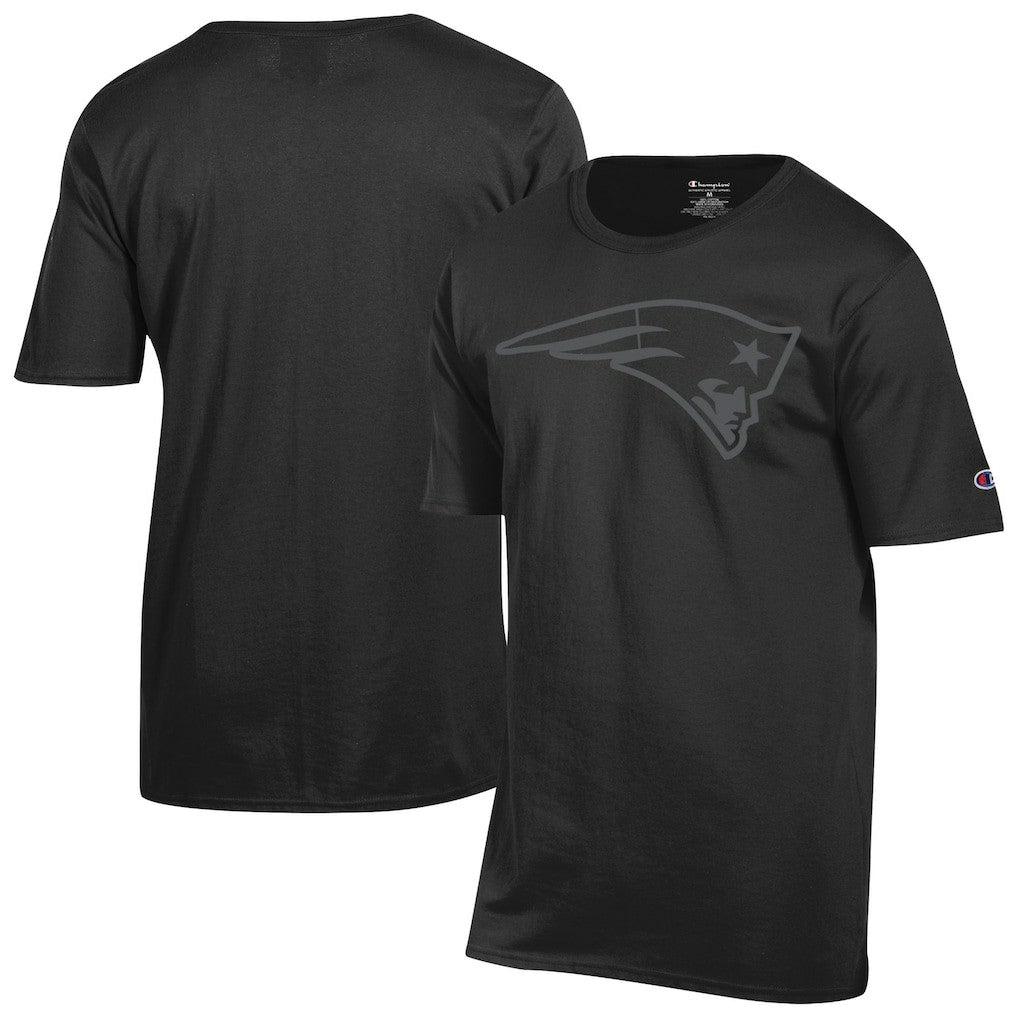 New England Patriots Champion Tonal Logo T-Shirt Black - NFL