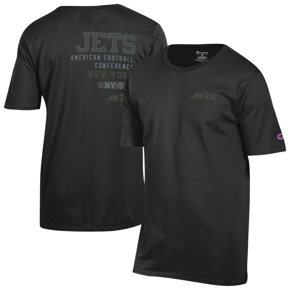 New York Jets Champion Tonal Logo T-Shirt Black - NFL