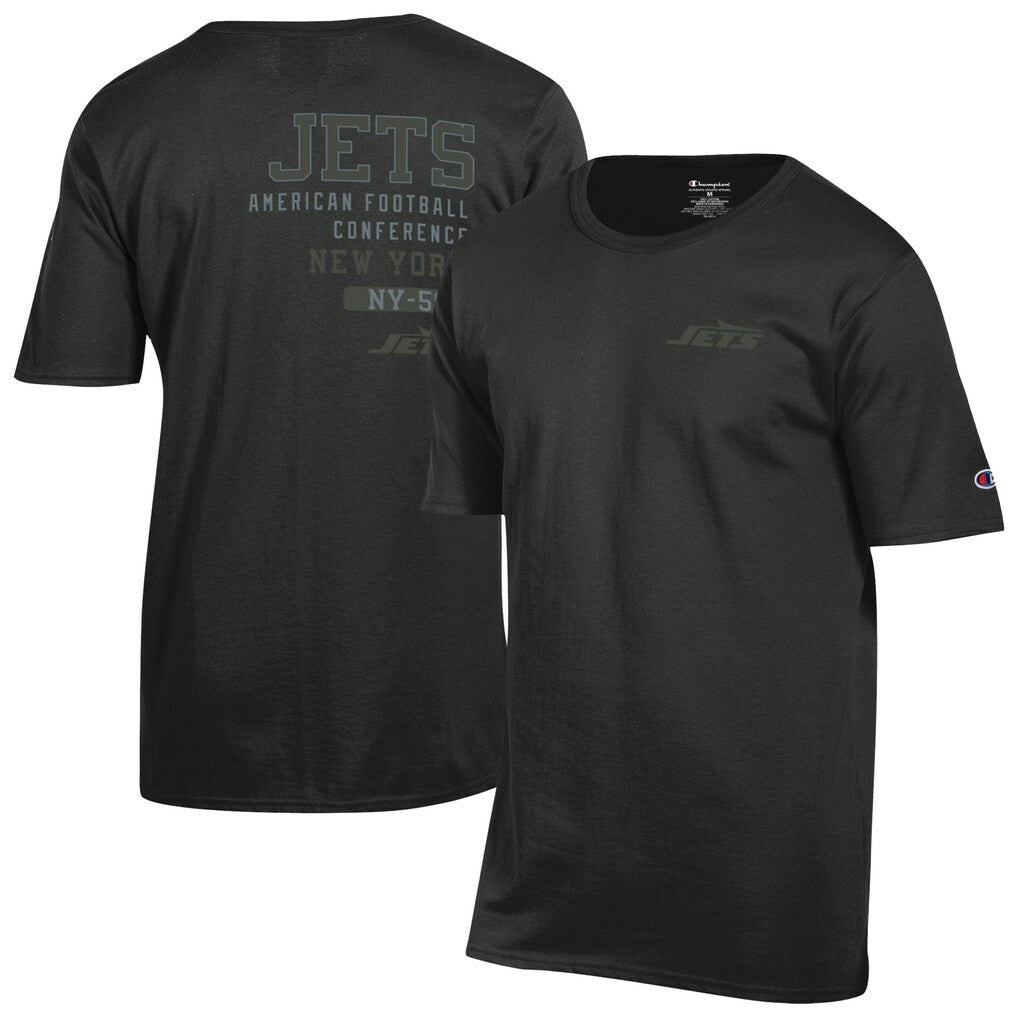 New York Jets Champion Tonal Logo T-Shirt Black - NFL