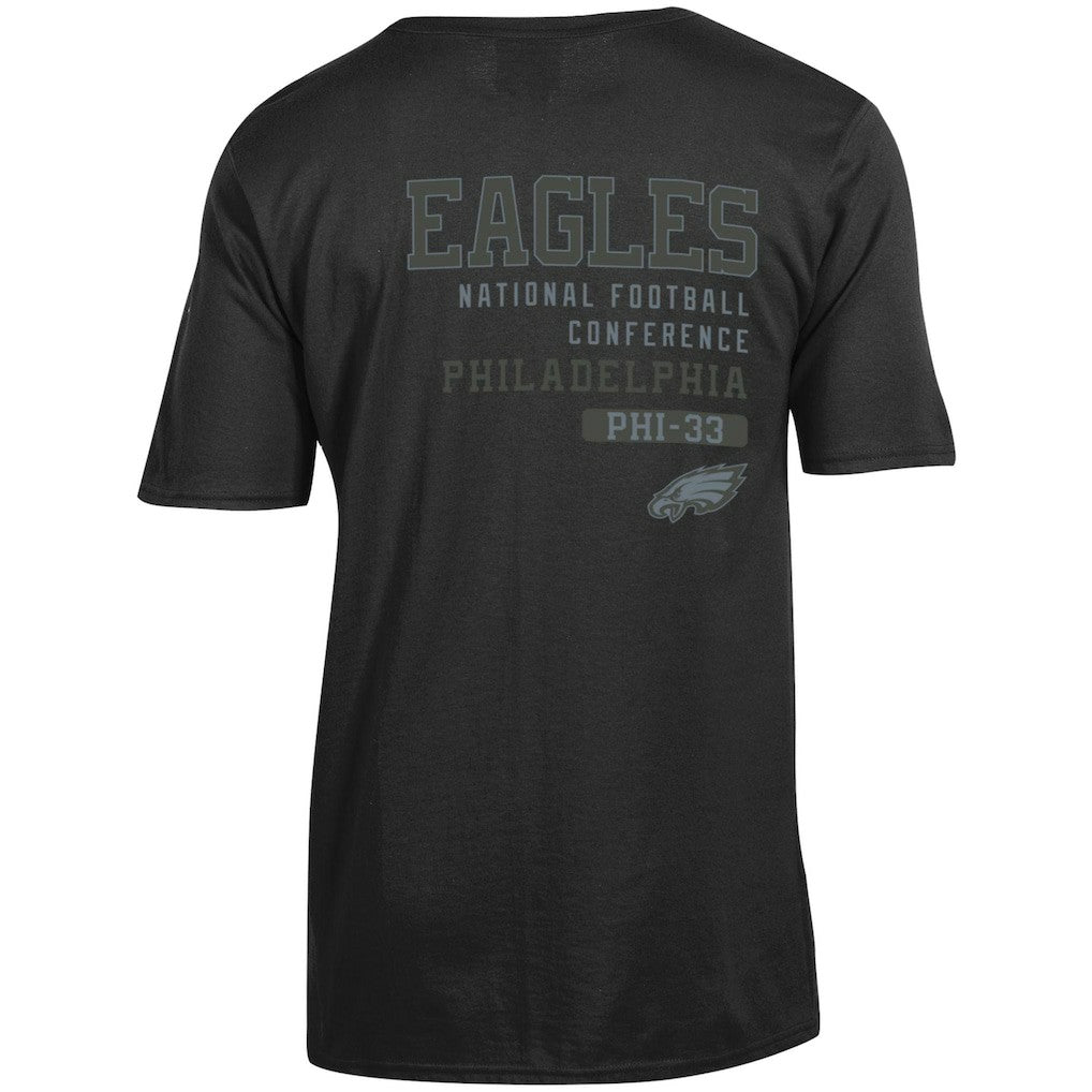 Philadelphia Eagles Champion Tonal Logo T-Shirt Black - NFL
