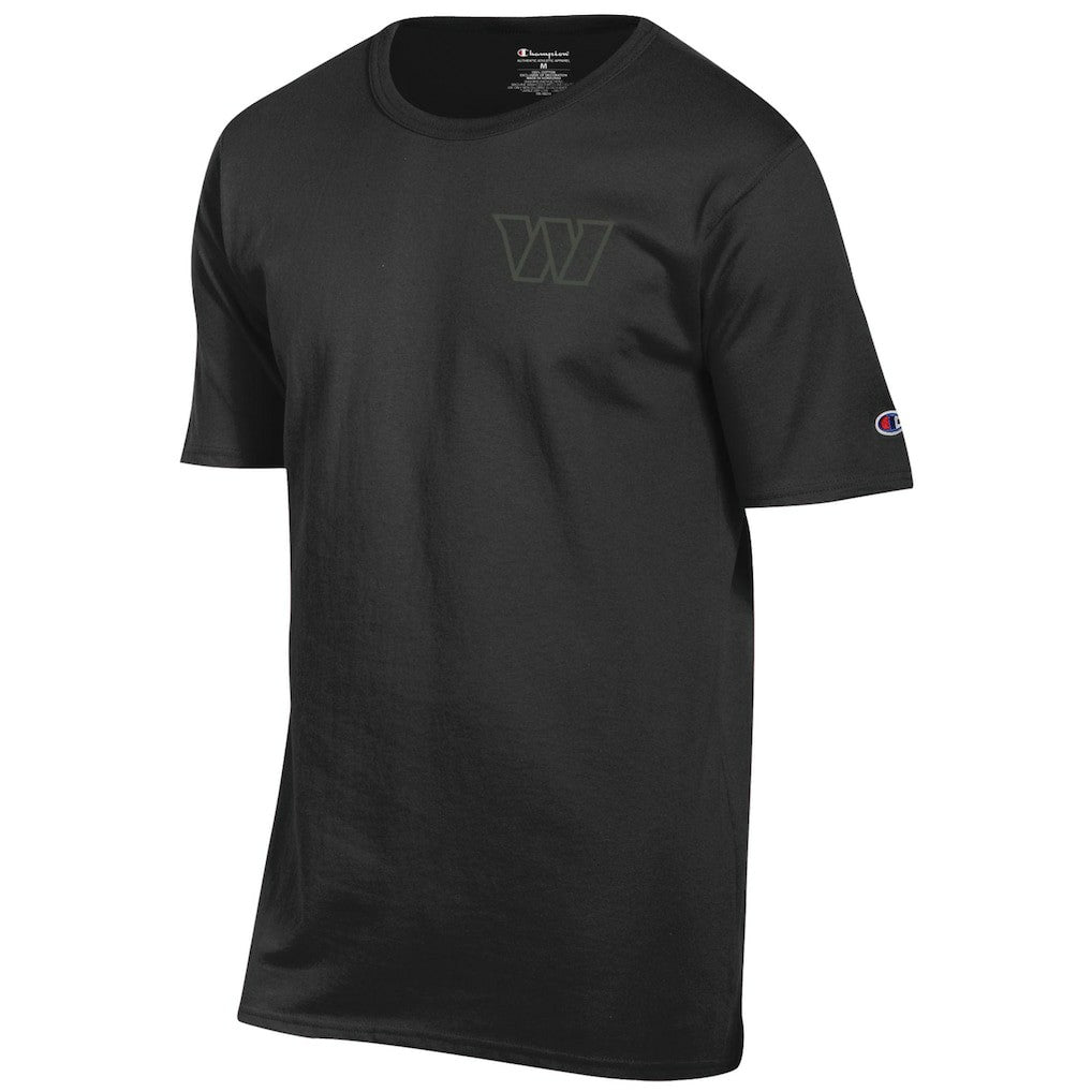 Washington Commanders Champion Tonal Logo T-Shirt Black - NFL