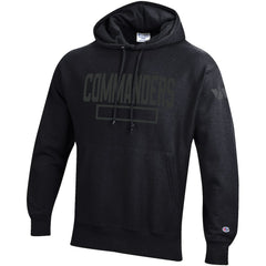 Washington Commanders Champion Tonal Reverse Weave Fleece Hoodie Black - NFL