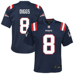 Stefon Diggs New England Patriots Youth Team Game Jersey Navy - Nike