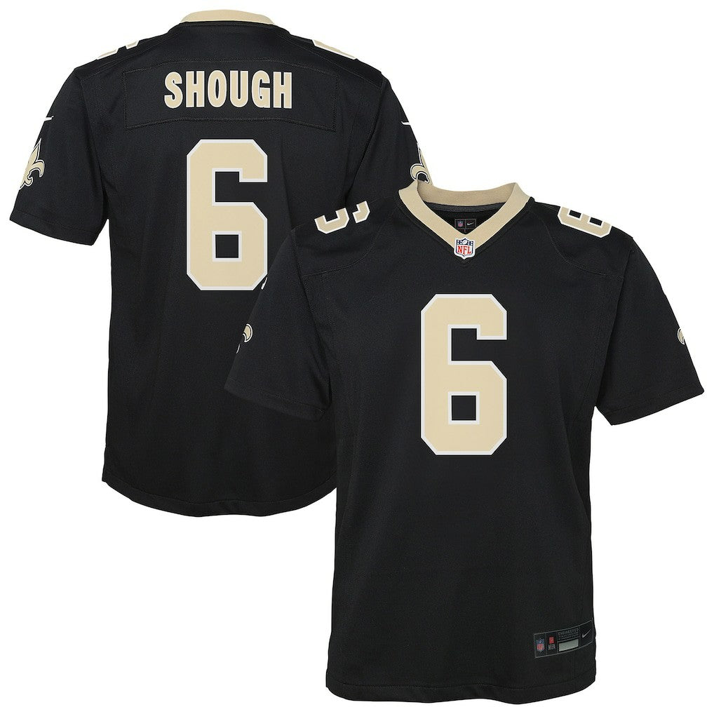Tyler Shough New Orleans Saints Youth Team Game Jersey Black - Nike