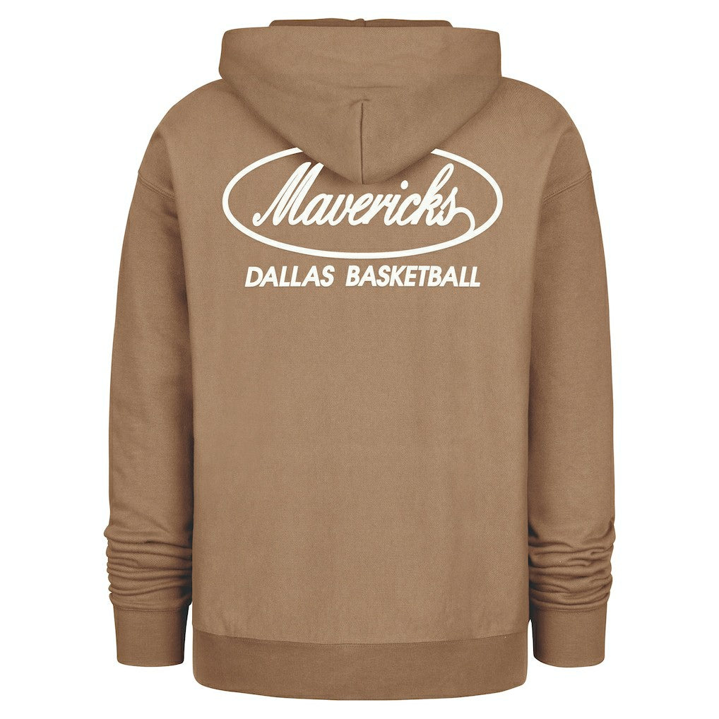 47 brand - Dallas Mavericks '47 Triple Double Foundation Premium Hoodie Sweatshirt - Khaki