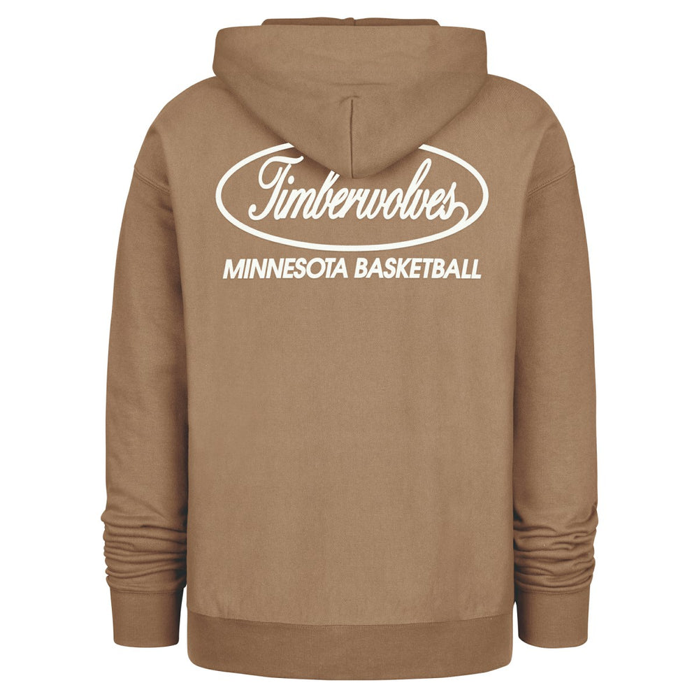 47 brand - Minnesota Timberwolves '47 Triple Double Foundation Premium Hoodie Sweatshirt - Khaki
