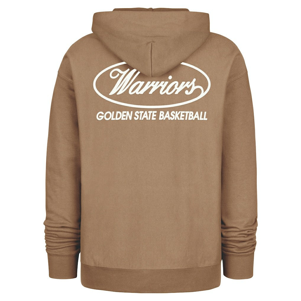 47 brand - Golden State Warriors '47 Triple Double Foundation Premium Hoodie Sweatshirt - Khaki