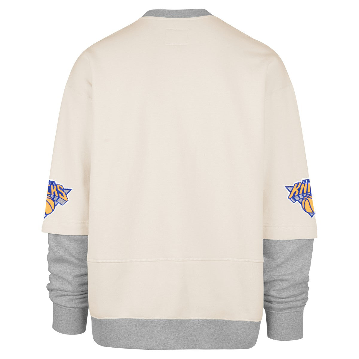 47 brand - New York Knicks '47 Crossover Collection Trifecta Double Layered Fleece Sweatshirt - Cream