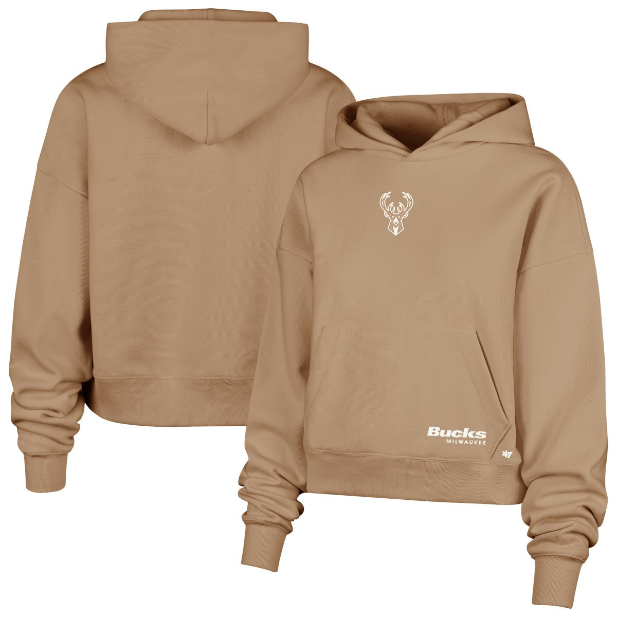 47 brand - Milwaukee Bucks '47 Sue Foundation Hoodie Sweatshirt - Tan