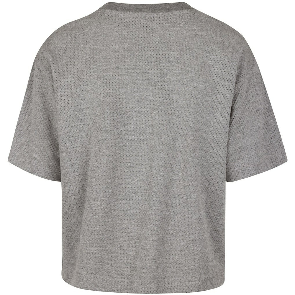 47 brand - Boston Celtics '47 Women's Pivot Drop Needle Cropped T-Shirt - Gray