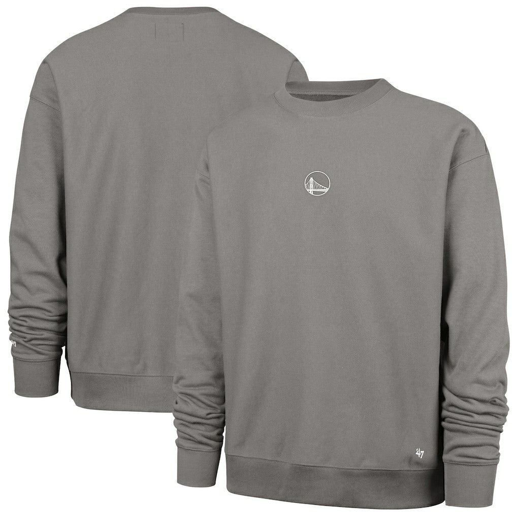 47 brand - Golden State Warriors '47 Offside Foundation Crew Neck Sweatshirt - Gray