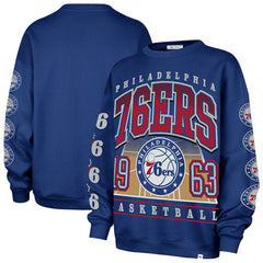 47 brand - Philadelphia 76ers '47 Women's Go Big Oversized Sweatshirt - Royal