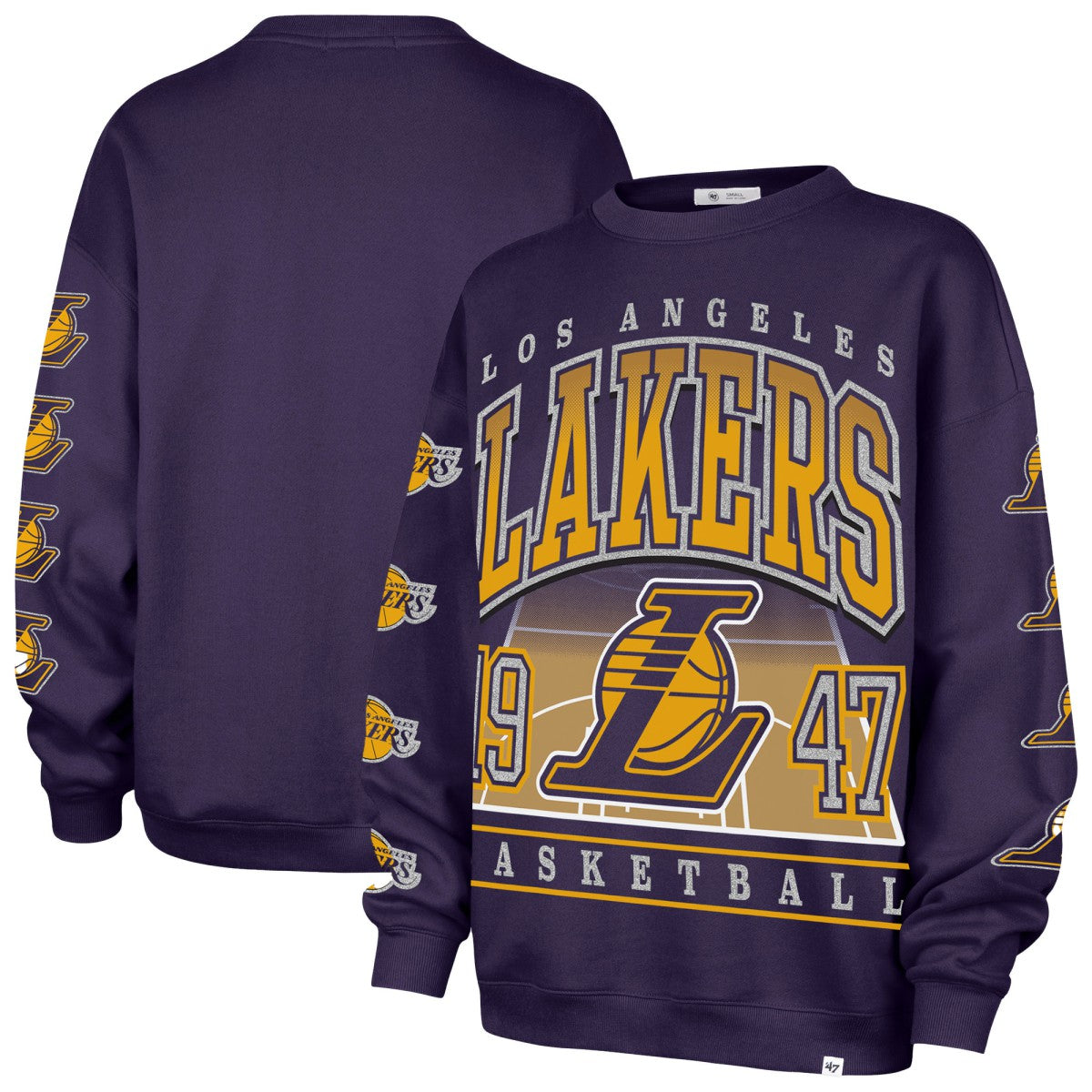 47 brand - Los Angeles Lakers '47 Women's Go Big Oversized Sweatshirt - Purple