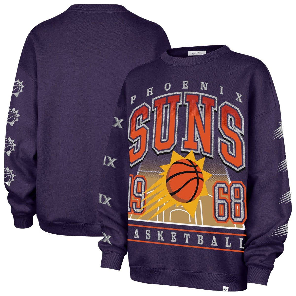 47 brand - Phoenix Suns '47 Women's Go Big Oversized Sweatshirt - Purple