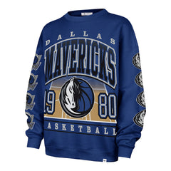 47 brand - Dallas Mavericks '47 Women's Go Big Oversized Sweatshirt - Blue