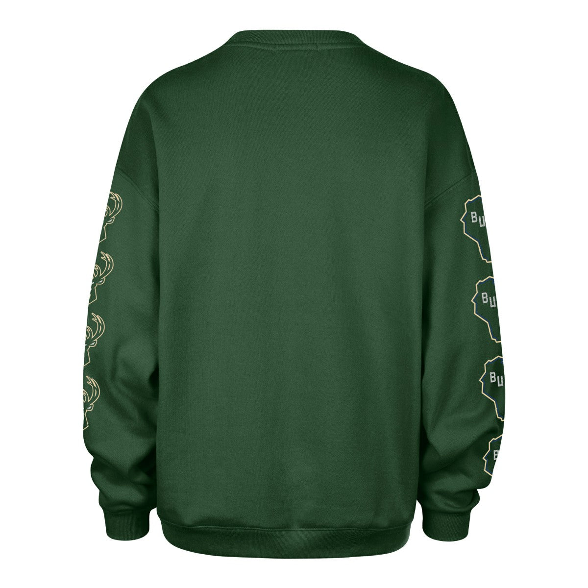 47 brand - Milwaukee Bucks '47 Women's Go Big Oversized Sweatshirt - Hunter Green