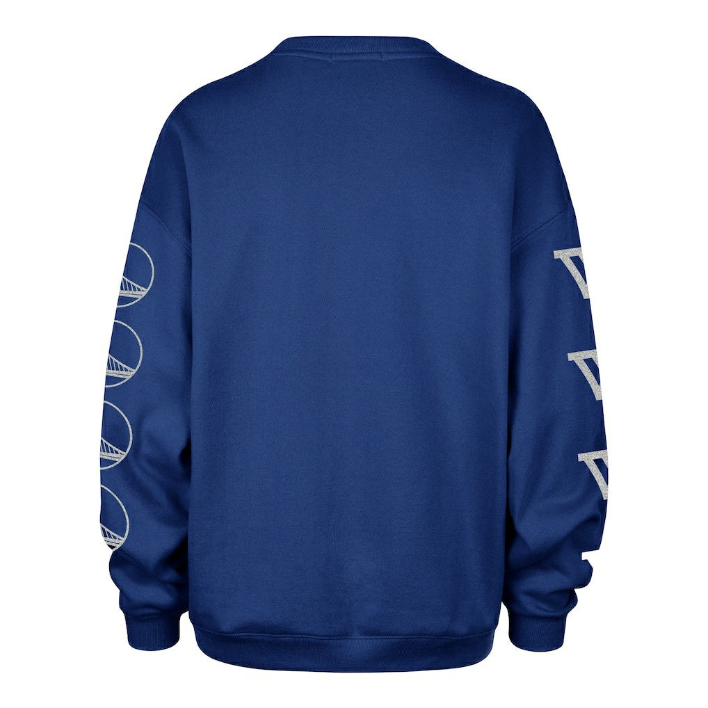 47 brand - Golden State Warriors '47 Women's Go Big Oversized Sweatshirt - Royal