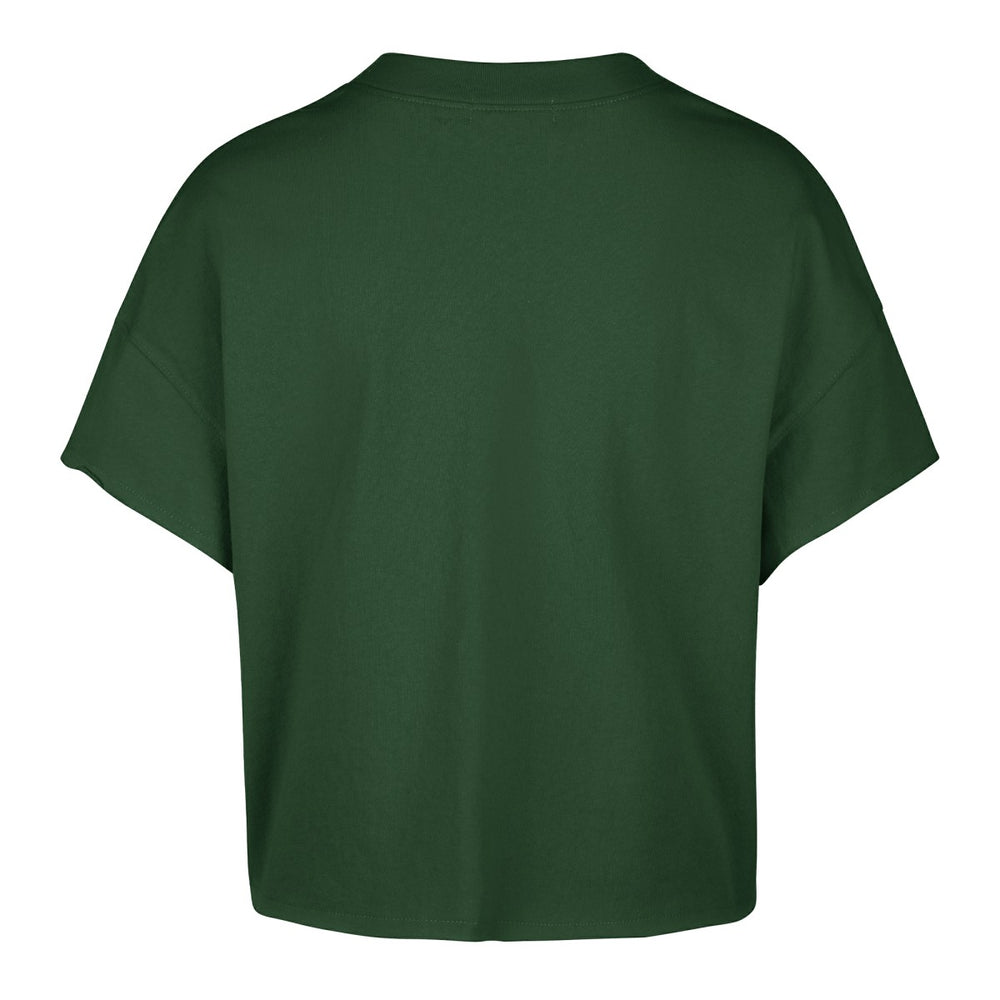 47 brand - Milwaukee Bucks '47 Women's Elation Oversized Notch Neck T-Shirt - Hunter Green