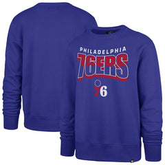 47 brand - Philadelphia 76ers '47 Unisex Brush By Headline Crewneck Sweatshirt - Royal