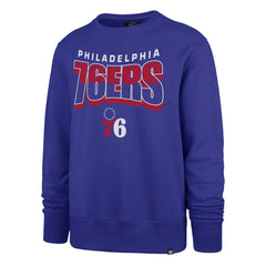 47 brand - Philadelphia 76ers '47 Unisex Brush By Headline Crewneck Sweatshirt - Royal