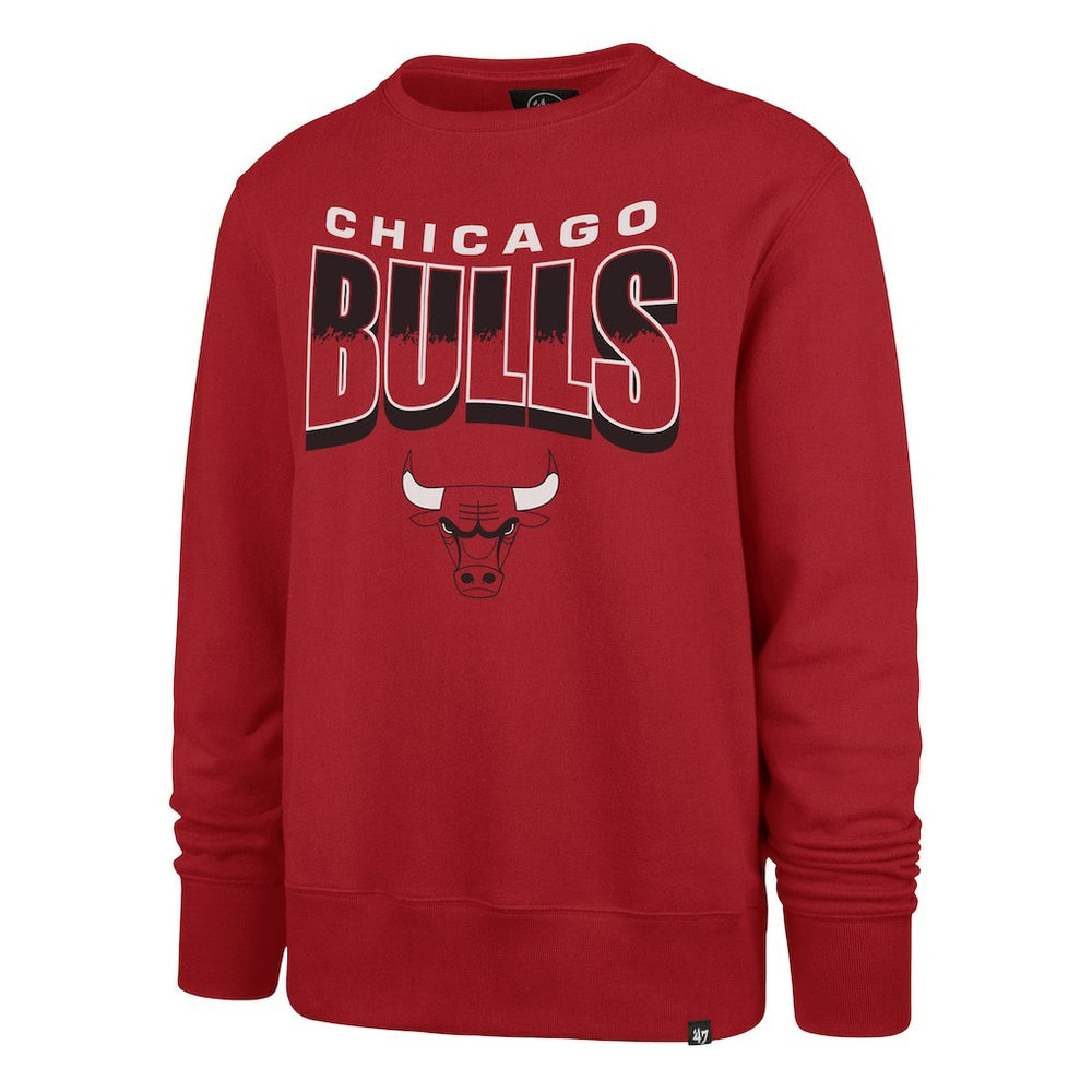 47 brand - Chicago Bulls '47 Unisex Brush By Headline Crewneck Sweatshirt - Red