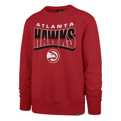 47 brand - Atlanta Hawks '47 Unisex Brush By Headline Crewneck Sweatshirt - Red