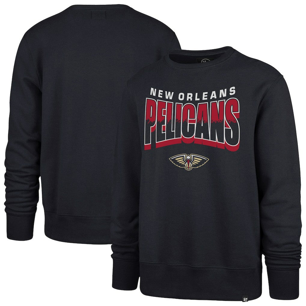 47 brand - New Orleans Pelicans '47 Unisex Brush By Headline Crewneck Sweatshirt - Navy