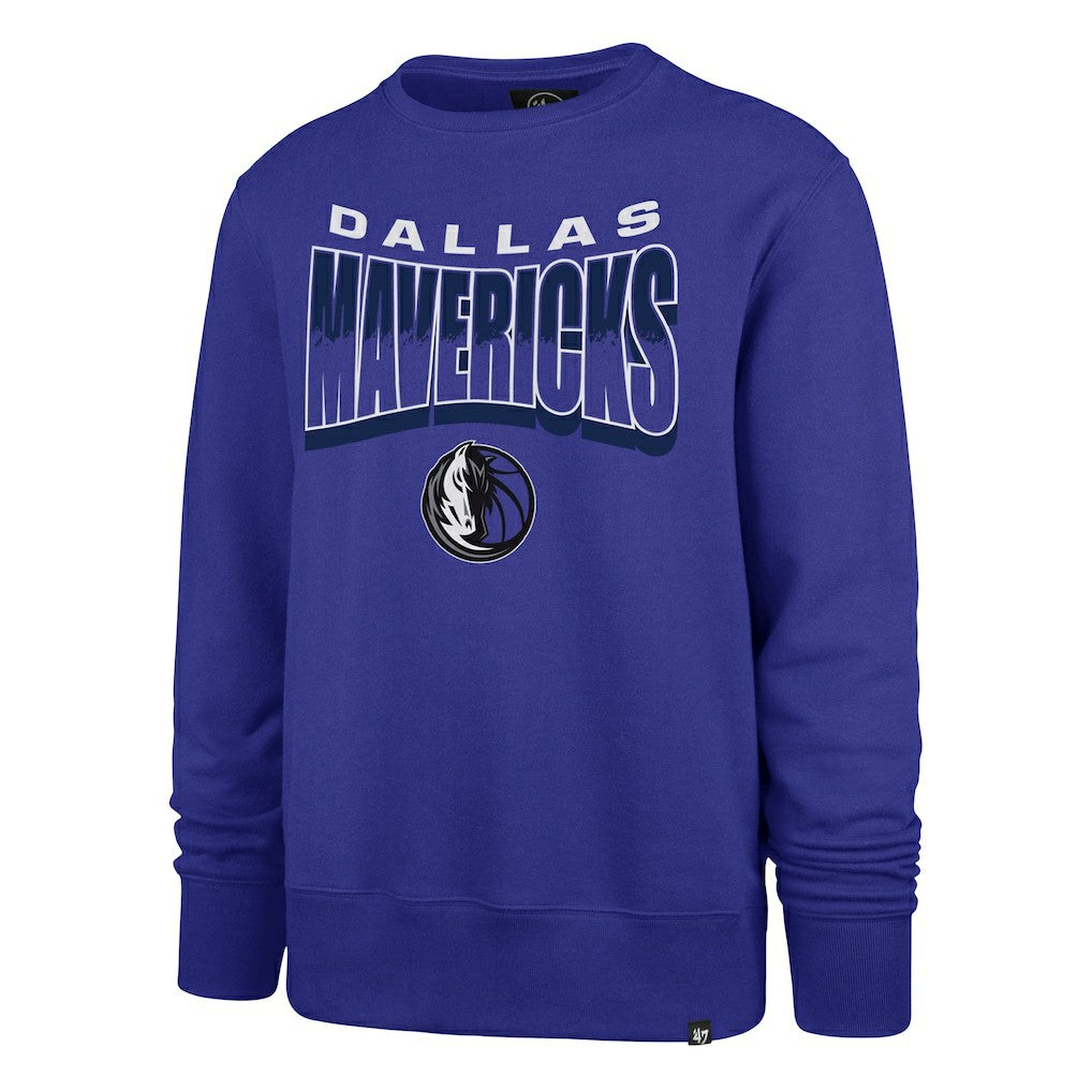 47 brand - Dallas Mavericks '47 Unisex Brush By Headline Crewneck Sweatshirt - Blue