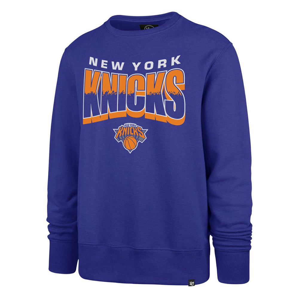 47 brand - New York Knicks '47 Unisex Brush By Headline Crewneck Sweatshirt - Blue