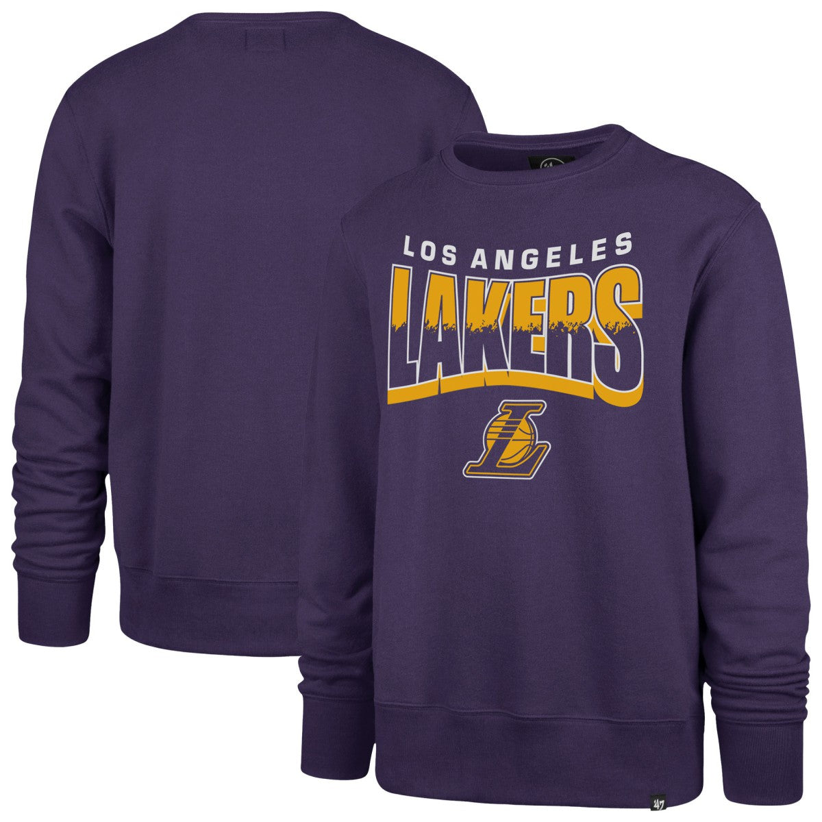47 brand - Los Angeles Lakers '47 Unisex Brush By Headline Crewneck Sweatshirt - Purple
