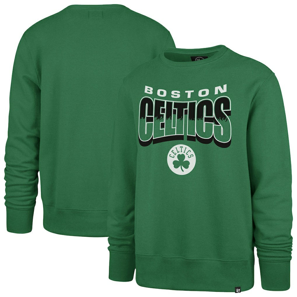 47 brand - Boston Celtics '47 Unisex Brush By Headline Crewneck Sweatshirt - Kelly Green