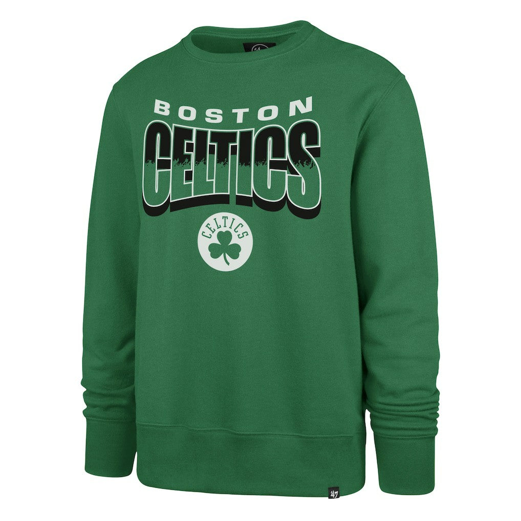 47 brand - Boston Celtics '47 Unisex Brush By Headline Crewneck Sweatshirt - Kelly Green