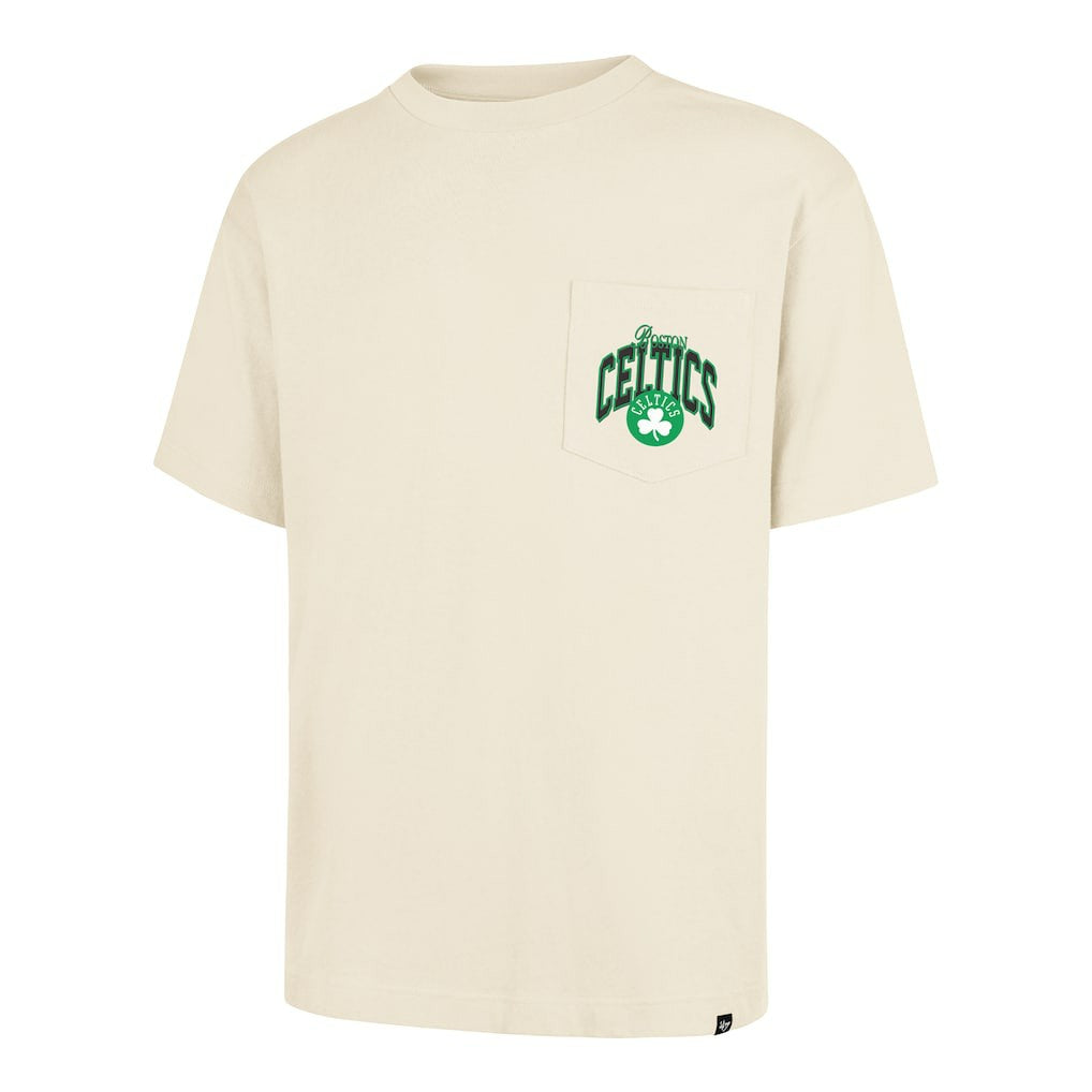 47 brand - Boston Celtics '47 Unisex Crossover Collection Foundation Pocket T-Shirt - Cream