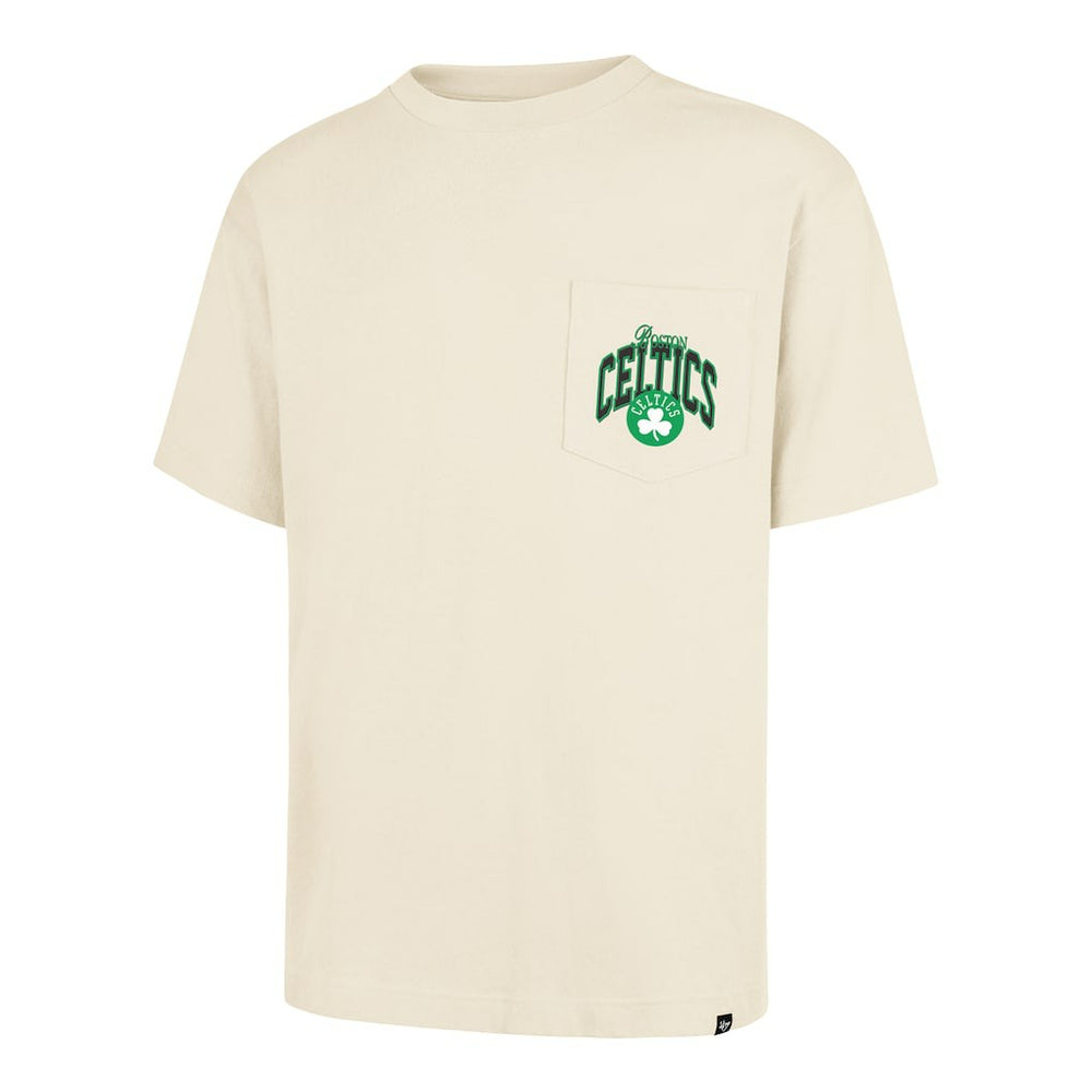 47 brand - Boston Celtics '47 Unisex Crossover Collection Foundation Pocket T-Shirt - Cream