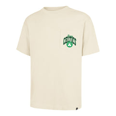 47 brand - Boston Celtics '47 Unisex Crossover Collection Foundation Pocket T-Shirt - Cream