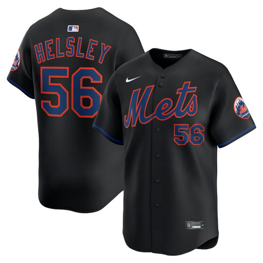 Ryan Helsley New York Mets Nike Alternate Limited Player Jersey - Black | MLB Jerseys