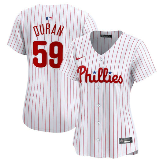 Jhoan Duran Philadelphia Phillies Nike Women's Home Limited Player Jersey - White | MLB Jerseys