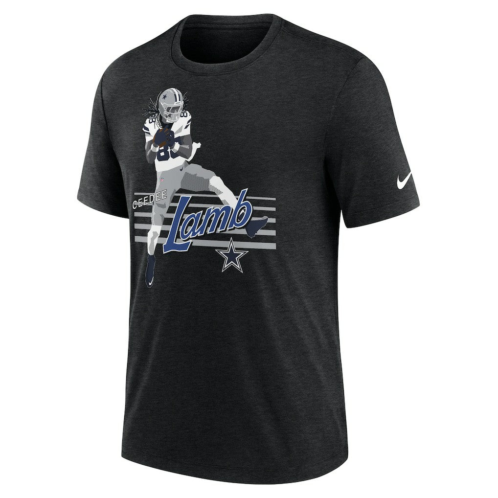 CeeDee Lamb Dallas Cowboys Player Graphic T-Shirt Heather Black - Nike