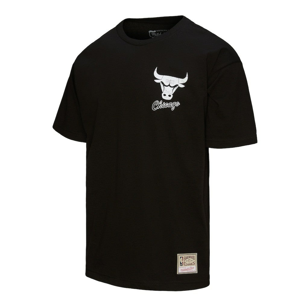 Mitchell & Ness - Chicago Bulls Hardwood Classics Overlap T-Shirt - Black