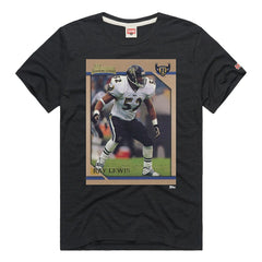 Ray Lewis Baltimore Ravens Homage Unisex NFL Topps Trading Card Tri-Blend T-Shirt Charcoal - NFL