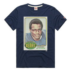 Walter Payton Chicago Bears Homage Unisex NFL Topps Trading Card Tri-Blend T-Shirt Navy - NFL