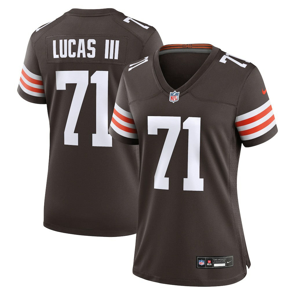 Cornelius Lucas Cleveland Browns Women's Team Game Jersey Brown - Nike