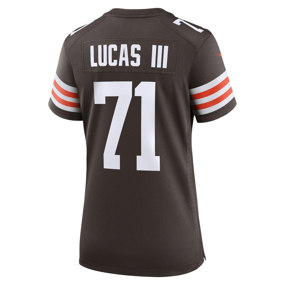 Cornelius Lucas Cleveland Browns Women's Team Game Jersey Brown - Nike